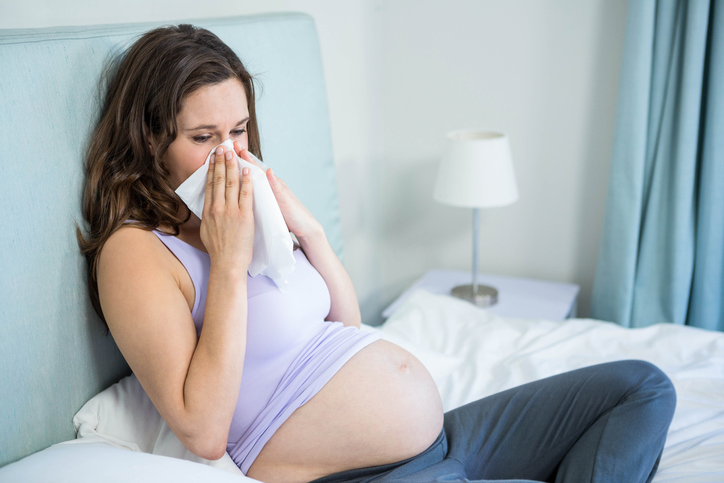 Gravid kvinna med influensa