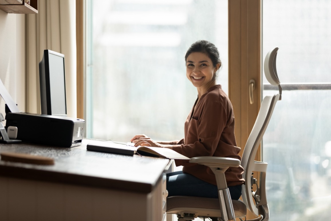 Exempel på en ergonomisk kontorsstol