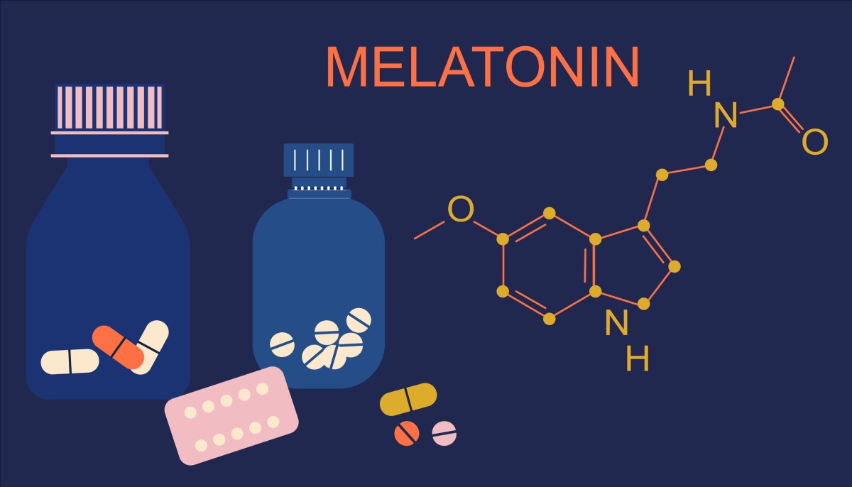 Melatonin - kemisk formel, schema