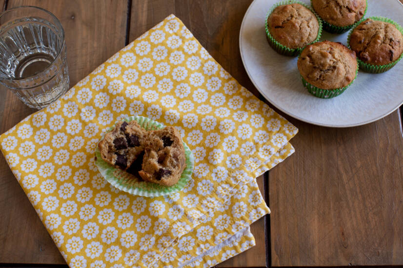 Recept på hälsosamma bananmuffins utan mjöl och laktos. Prova tillsammans med oss